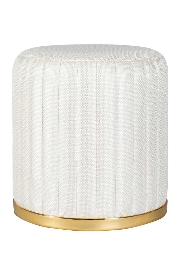 Hocker Doric 145 Elfenbein / Gold