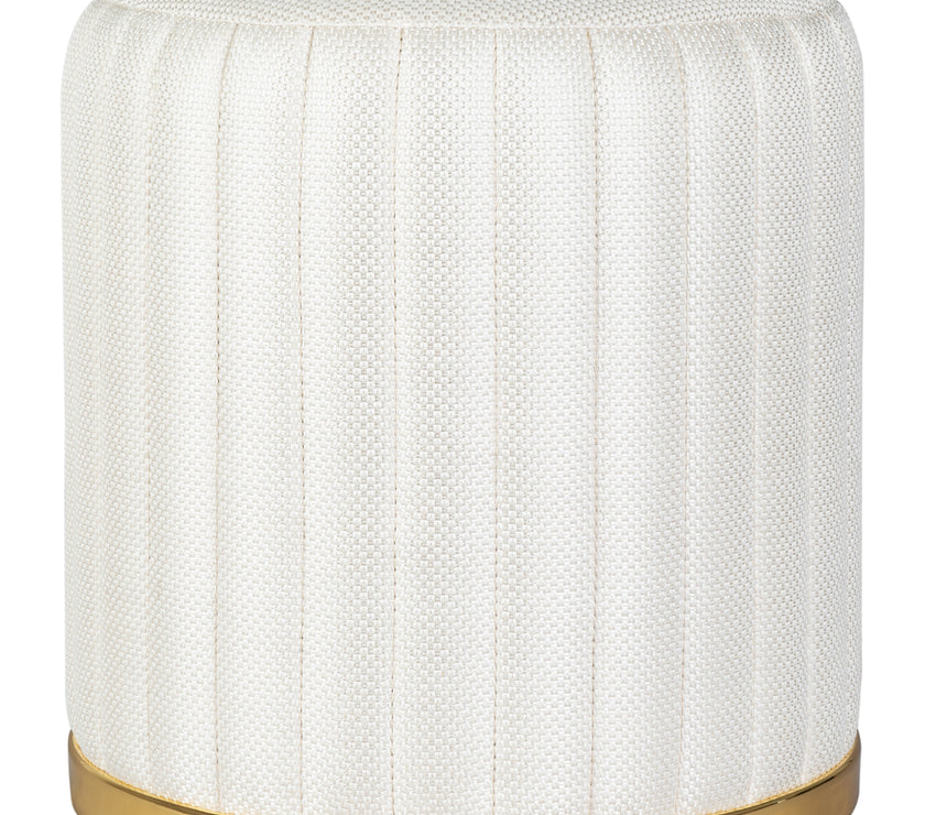 Hocker Doric 145 Elfenbein / Gold