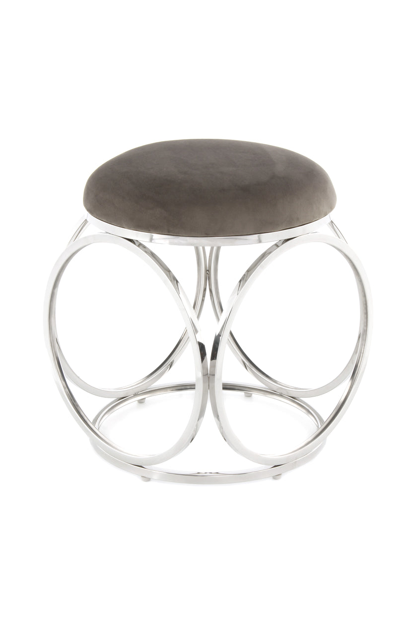 Hocker Whitney 325 Grau / Silber