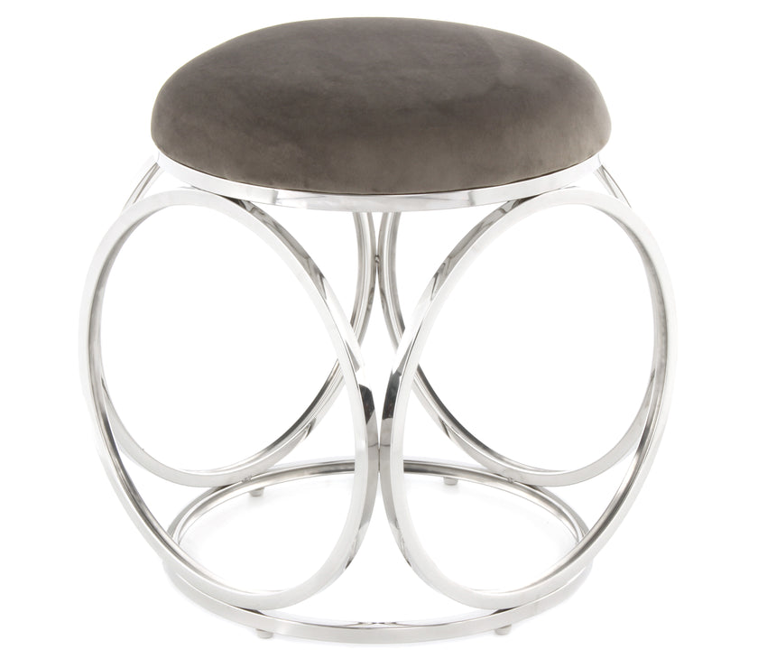 Hocker Whitney 325 Grau / Silber