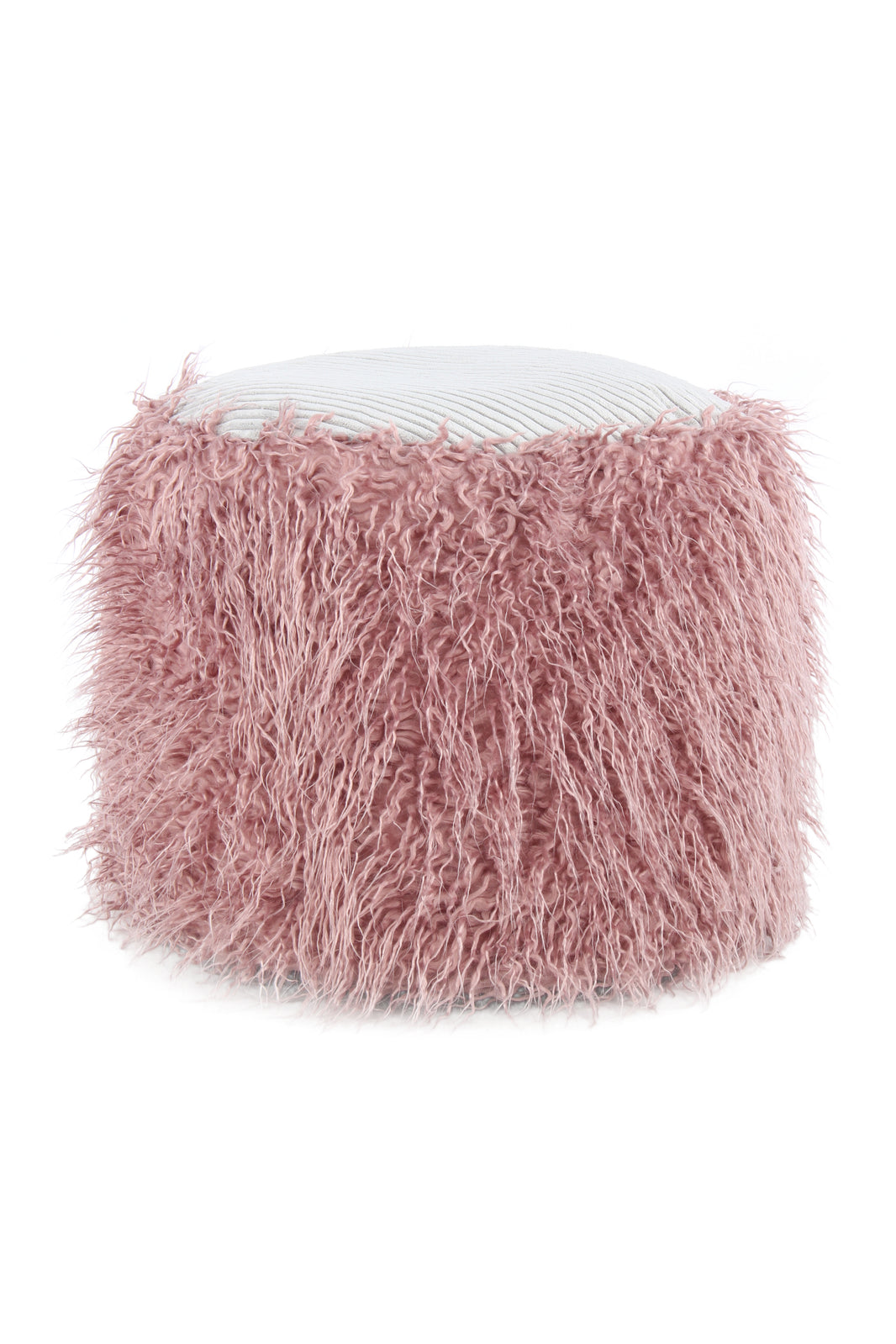 Fellpouf Bobtail 125 Rosa / Grau