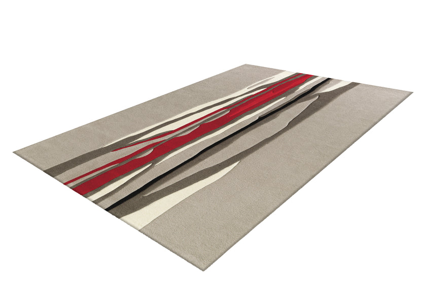 Spirit 3088 Taupe / Rot 70cm x 140cm