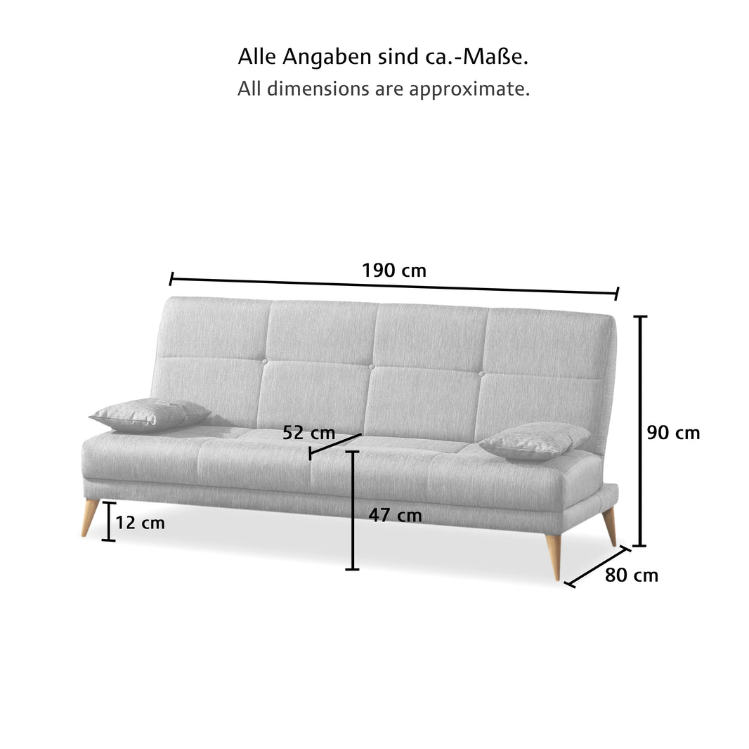 IKLIM  Sofa mit Bett Funktion