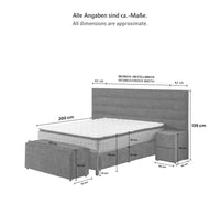 U-HD Boxspringbett İKON mit Bettkasten inkl. Matratze