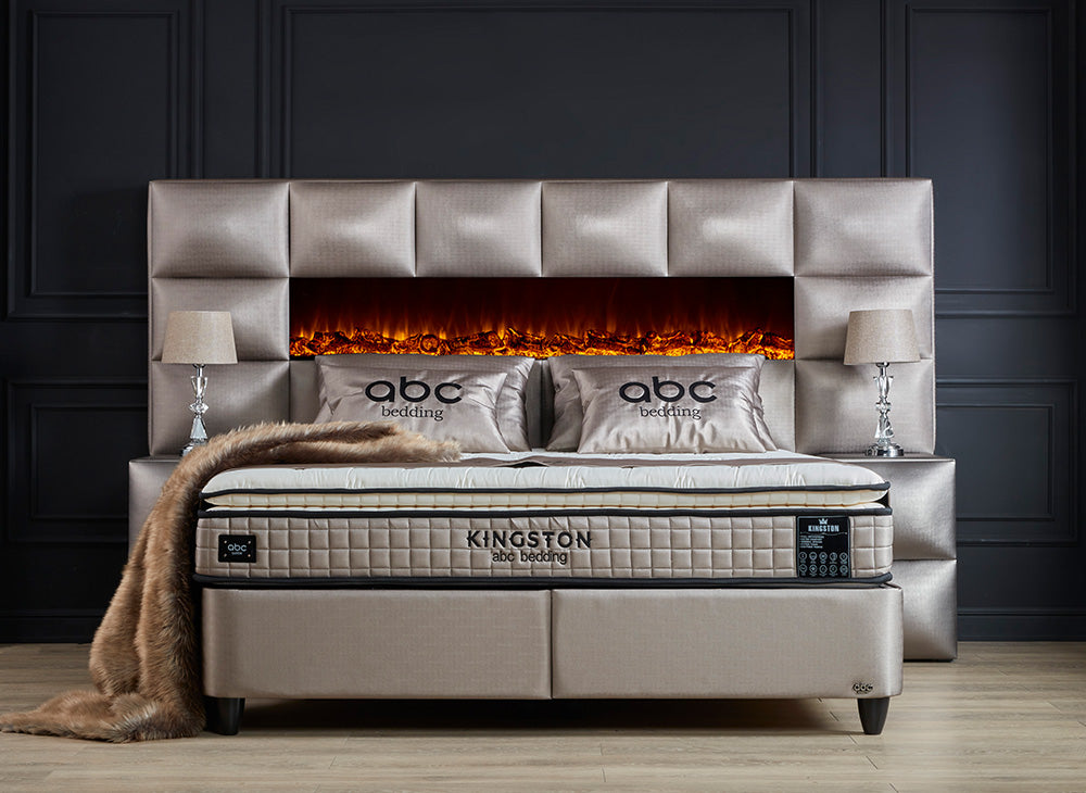 Abc bedding Boxspringbett KINGSTON, mit Bettkasten inkl. Matratze & Aufbauservice