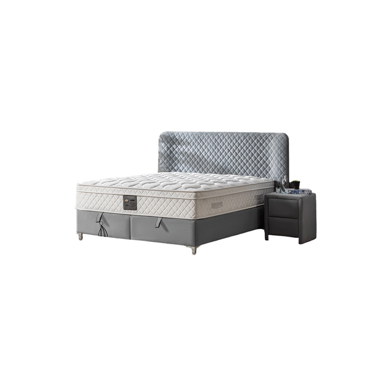 Boxspringbett LEEDS, mit Bettkasten inkl. Matratze