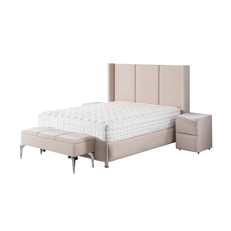 Boxspringbett PARİS mit Bettkasten inkl. Matratze