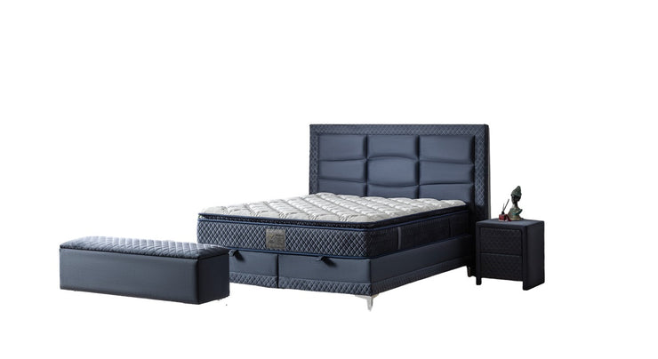 Boxspringbett MİLANO, mit Bettkasten inkl. Matratze