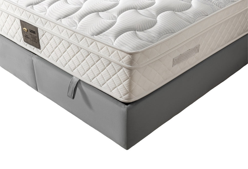 Boxspringbett LEEDS, mit Bettkasten inkl. Matratze