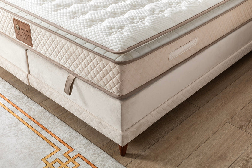 Boxspringbett PİAZA, mit Bettkasten inkl. Matratze