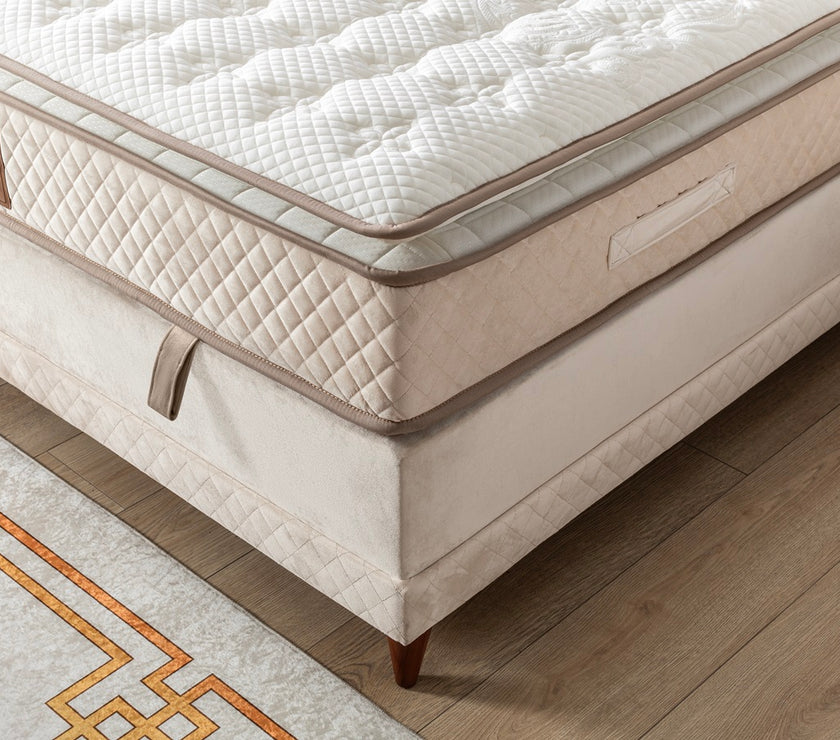 Boxspringbett PİAZA, mit Bettkasten inkl. Matratze