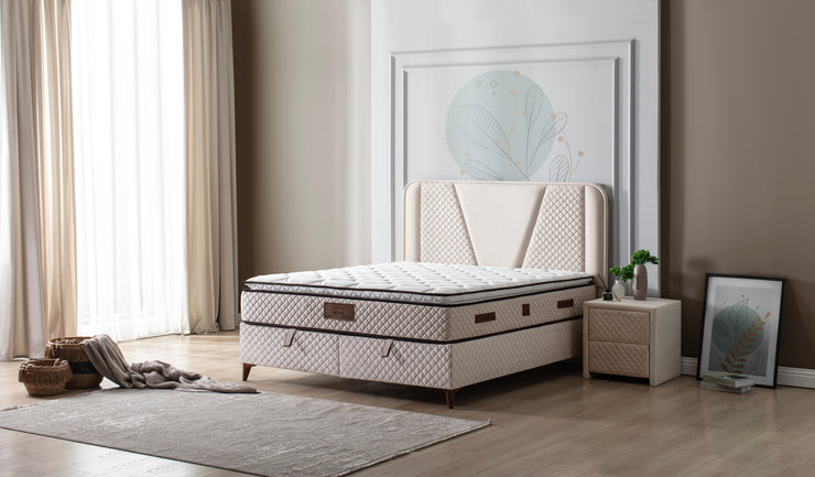 bedding Boxspringbett  RELAX, mit Bettkasten inkl. Matratze & Aufbauservice