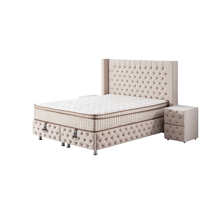 Boxspringbett SOFİA mit Bettkasten inkl. Matratze