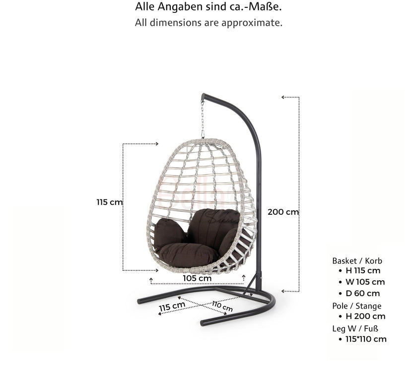 Hängeschaukel für Außenbereich